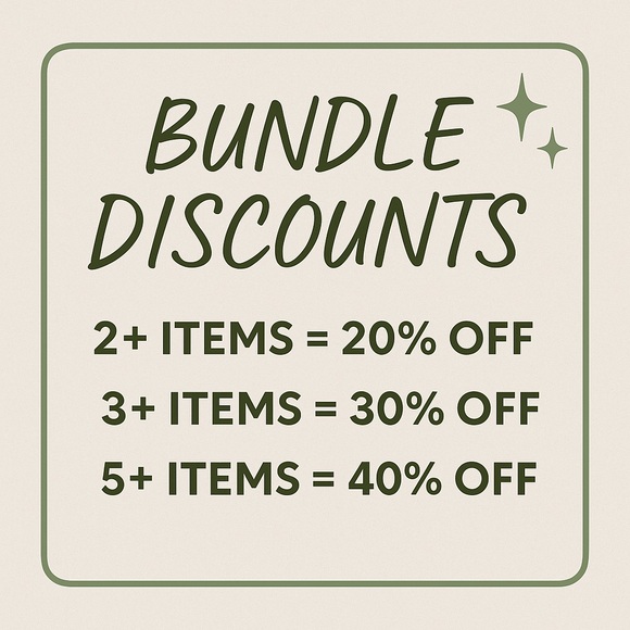 ✨ Bundle Discounts – Save More When You Buy More! - Picture 1 of 1